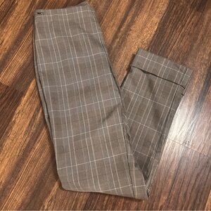 LISETTE Brown Plaid Trousers